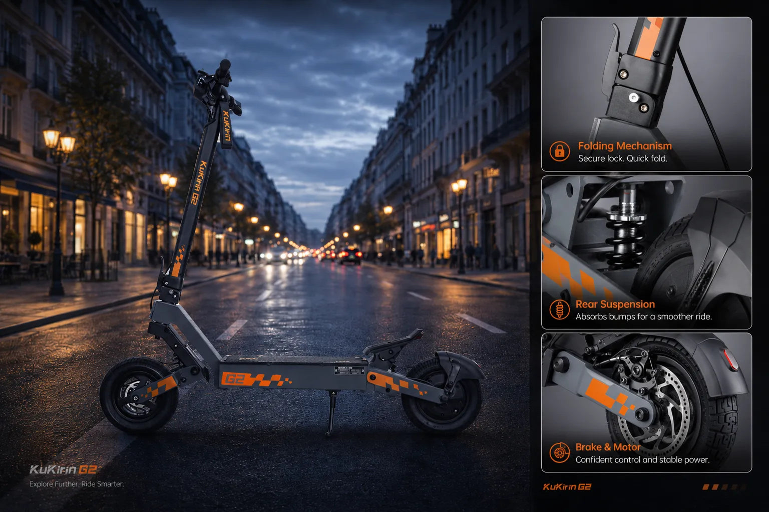 Trottinette électrique KuKirin G2